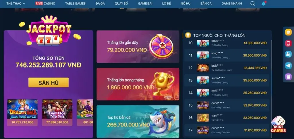 Thưởng nạp lại và các sự kiện đặc biệt